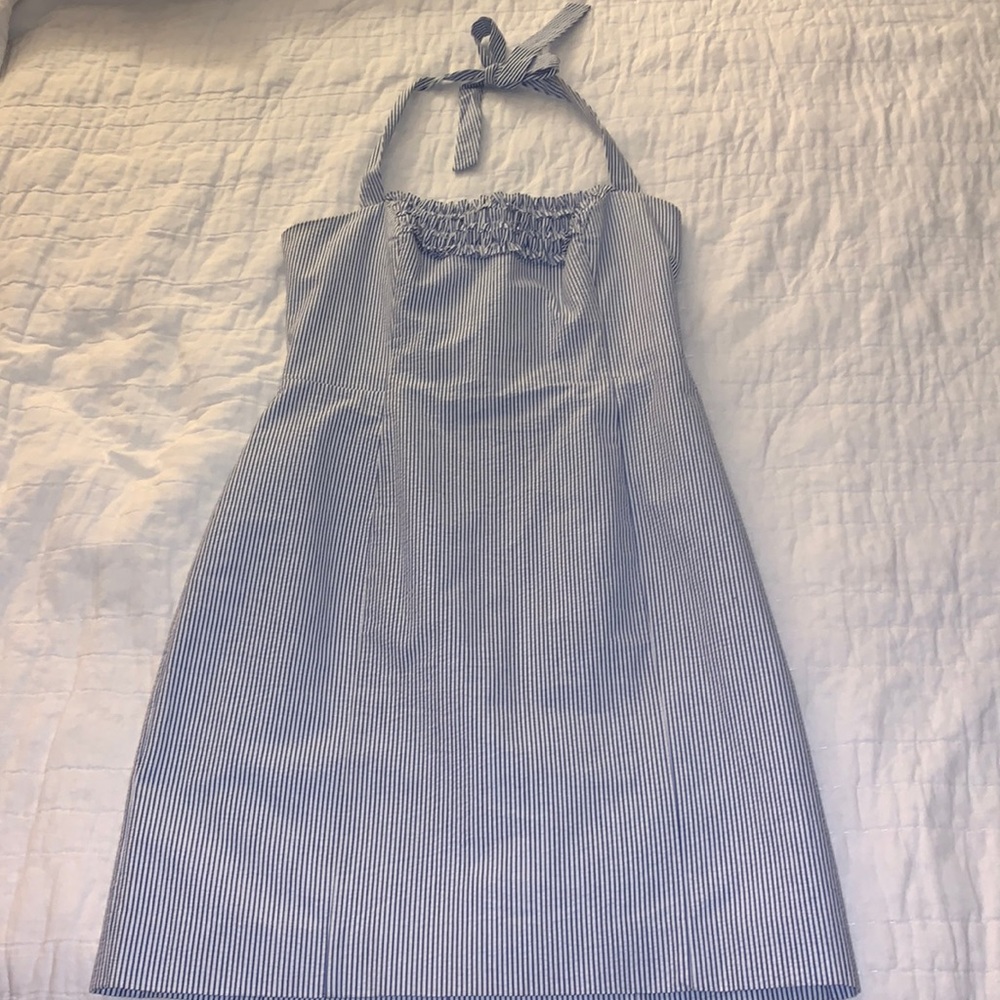 Lilly Pulitzer seersucker halter dress